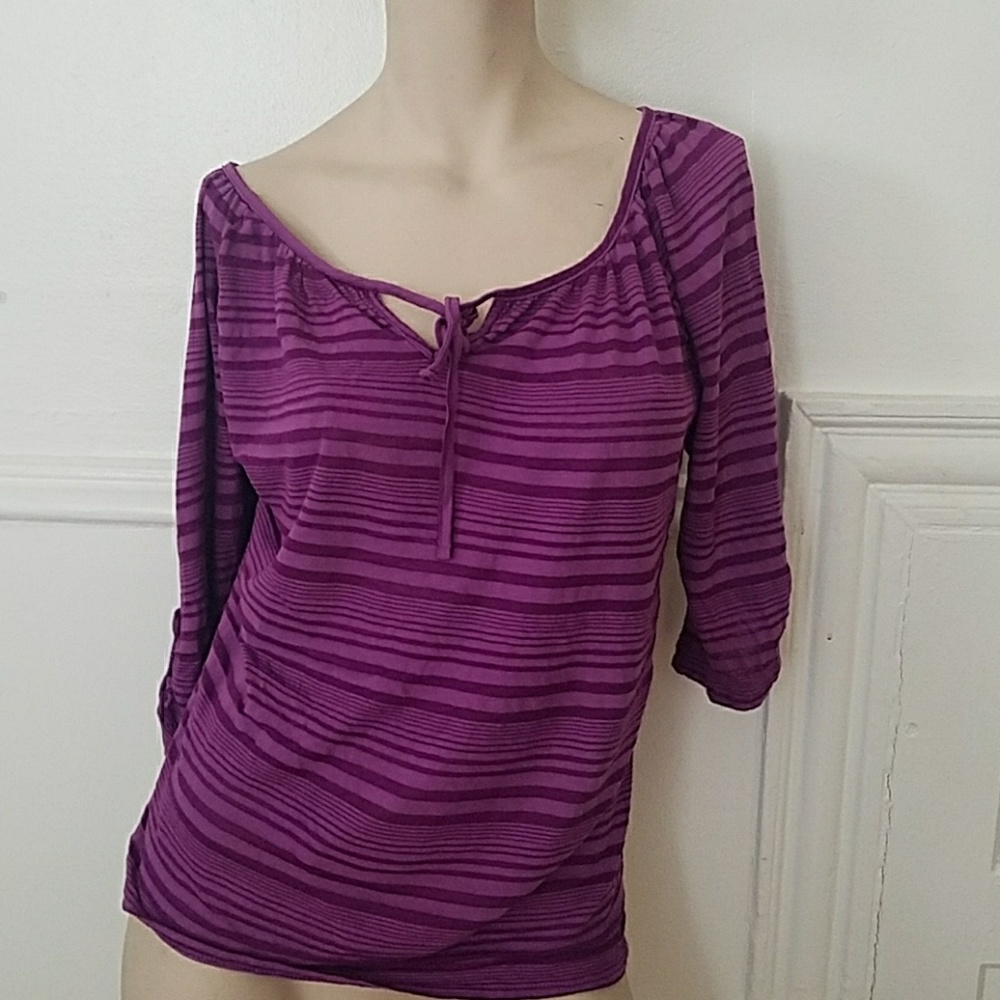 Old Navy Purple striped top
